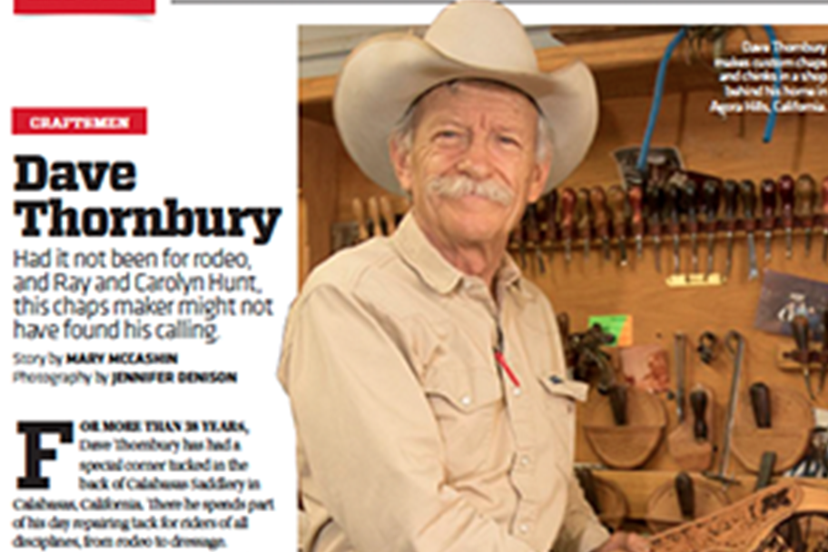 Dave Thornbury for Western Horseman Magazine by western lifestyle journalist Mary McCashin